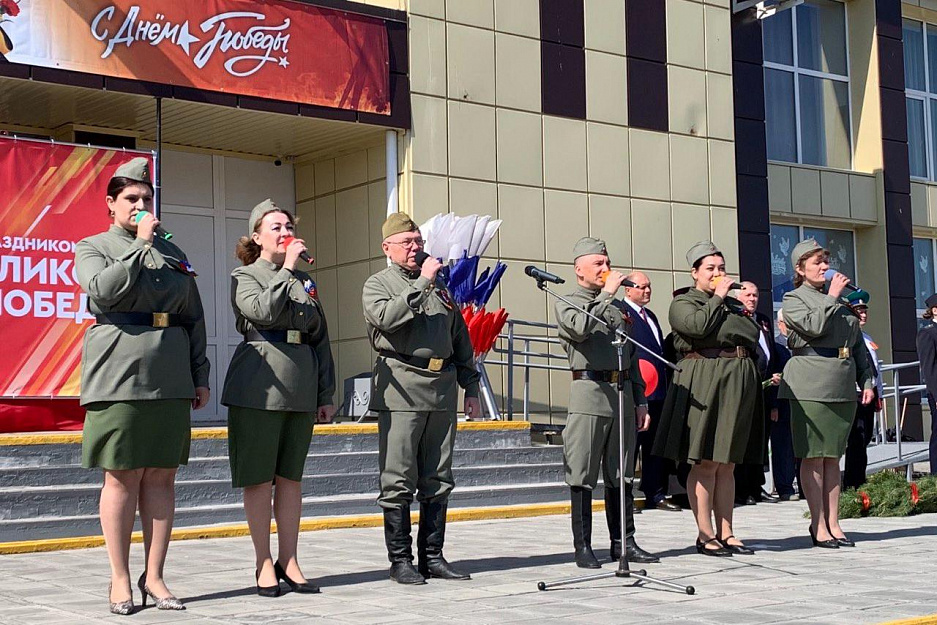 В митинге, посвященному Дню Победы,  приняли участие священники храма села Половинное