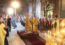 Митрополит Иосиф совершил воскресную Литургию в Александро-Невском кафедральном соборе Кургана