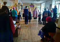 Ученики воскресной школы при кафедральном соборе Александра Невского побывали в Благовещенском храме города Кургана