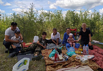 Участники курганской семейной гостиной «Очаг» в июле выезжали на пикник