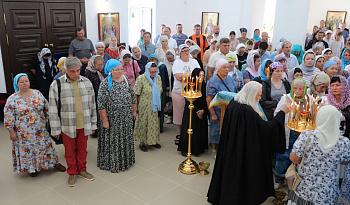 Литургия в престольный праздник Чимеевской обители