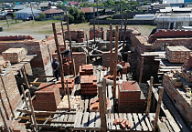 Продолжается строительство храма архангела Михаила в селе Глядянское  