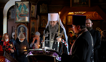 Великое повечерие с чтением Великого канона в храме  преподобного Серафима Саровского