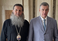 Митрополит Даниил встретился в Кургане с известным государственным деятелем Леонидом Слуцким