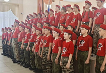 Священник принял участие в посвящении юнармейцев в селе Половинное