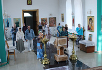 Секретарь Курганской епархии совершил Божественную литургию в храме села Митино