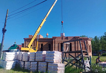 Строительство большого храма продолжается в микрорайоне Глинки