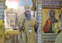 Митрополит Даниил совершил Литургию в день памяти святых Космы и Дамиана