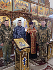 Школьники и росгвардейцы пообщались в курганском храме