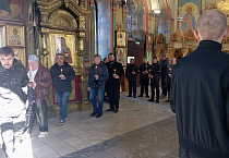 В курганском кафедральном соборе прошел братский молебен участников Русской Общины Кургана