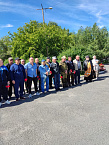 В городе  Петухово священник участвовал в митинге в День ветеранов боевых действий