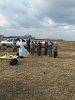 В Варгашинском районе освятили поклонный крест