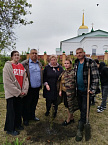В Зауралье священник принял участие в закладке сада памяти