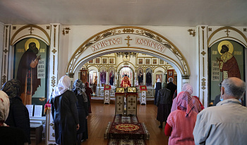 Литургия в храме Сергия Радонежского п. КГСХА