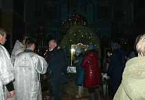 На праздник Рождества Христова паломники Кургана побывали в храме Богоявление Господня