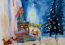 Воспитанница Курганской воскресной школы добилась успеха в онлайн-конкурсе «Рождественское чудо»