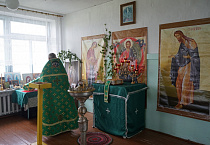 Варгашинский священник совершил Литургию в отдалённом селе Терпугово