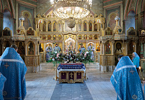 Чин погребения Плащаницы Пресвятой Богородицы совершен в  Александро-Невском кафедральном соборе города Кургана