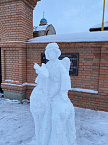 В зауральском женском монастыре провели фестиваль снежных скульптур