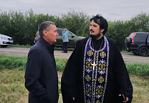На востоке Зауралья установили крест на месте разрушенного храма