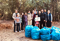 Волонтёры Курганской епархии провели экологическую акцию по уборке леса 