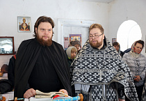 В храме села Мендерское состоялась Литургия в честь престольного праздника