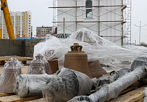 Митрополит Даниил освятил купола для Троицкого собора в Кургане