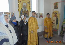 В храме села Межборное возобновились богослужения