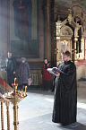 Митрополит Даниил помолился во вторник первой седмицы Великого поста за уставным богослужением в Александро-Невском соборе