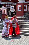 Народное празднование дня святых Петра и Февронии прошло у Богоявленского собора Кургана  