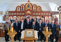 Члены Императорского православного Палестинского общества приняли участие в великом освящении Батуринского храма
