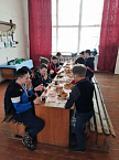 Зауральские казаки провели соревнование для кадет сельской школы 