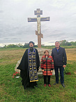 На востоке Зауралья установили крест на месте разрушенного храма