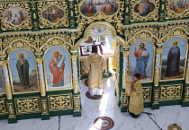 В новом Троицком соборе Кургана прошла вторая архиерейская Литургия