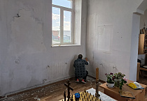 В Мокроусовском храме начался ремонт