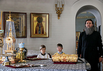 Митрополит Даниил после Литургии Преждеосвященных Даров в Богоявленском соборе освятил коливо