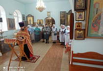 В Кургане сестры  милосердия разных приходов участвовали в общем молебне
