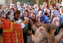 Митрополит Даниил совершил последнюю праздничную Литургию Светлой седмицы