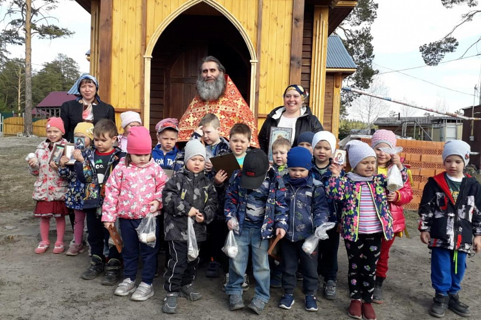 Зауральский храм посетили воспитанники детсада