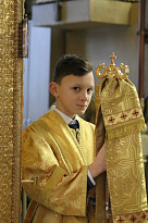 Воскресная литургия в Александро-Невском соборе