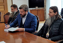 Митрополит Даниил и Константин Малофеев встретились с губернатором Зауралья