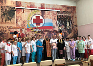 Икона с частицей мощей святителя Луки  подарена  Курганскому госпиталю для ветеранов войн