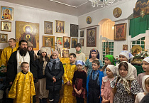 В храме села Половинное тепло и радостно встретили Рождество