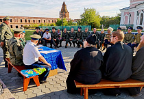 На территории Далматовского монастыря прошёл казачий круг и заседание межъепархиальной комиссии по взаимодействию с казачеством