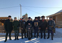 Настоятель храма в селе Рычково поздравил гостей Казачьего подворья с наступающим постом