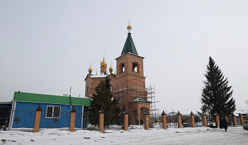 В новом Казанском храме в Чимеево прошел первый молебен