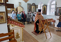 В Кургане сестры  милосердия разных приходов участвовали в общем молебне