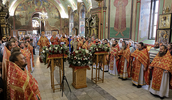 Литургия в день обре́тения мощей блгв. кн. Даниила Московского