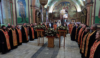 Литургия в день обре́тения мощей блгв. кн. Даниила Московского