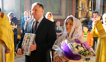 Венчание Михаила Мачушкина и его супруги Елены